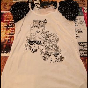 Forever 21 Large Cute puffy sleeve top